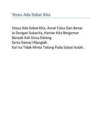 Kumpulan lagu rohani gereja