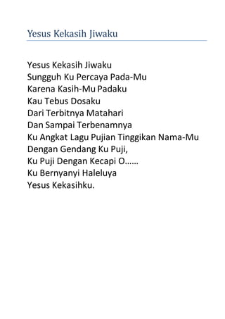 Kumpulan lagu rohani gereja