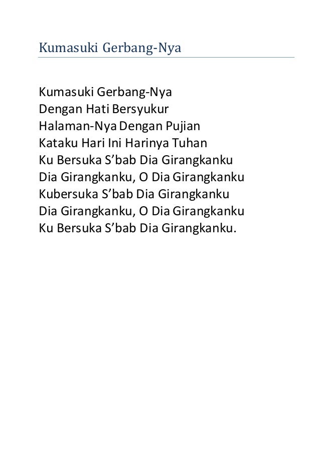 Kumpulan lagu rohani gereja