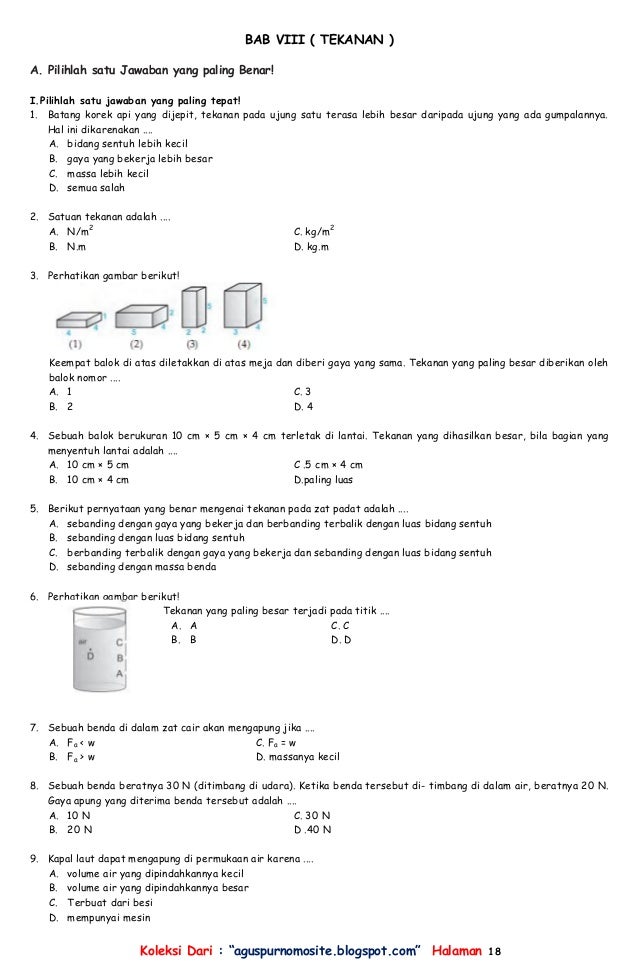 Soal ipa kelas 8 semester 2 pdf