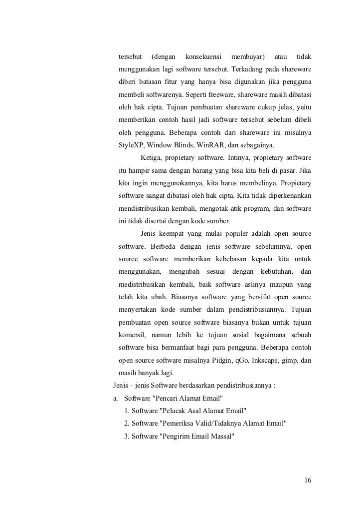 Kumpulan makalah hardware , software and blogger