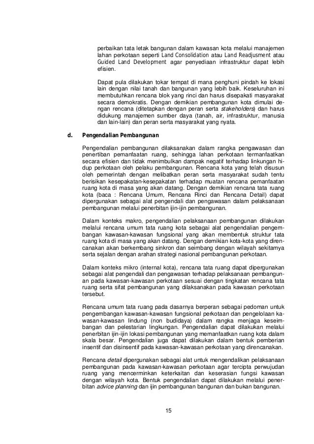 Kumpulan Makalah tentang Perencanaan Kota