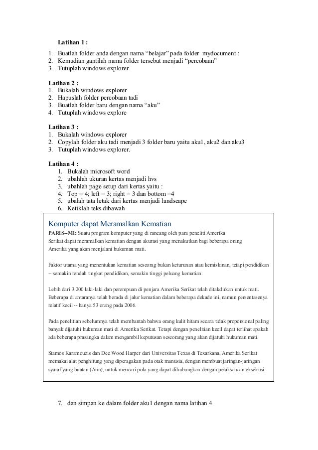 Kumpulan Modul Latihan Microsoft Office