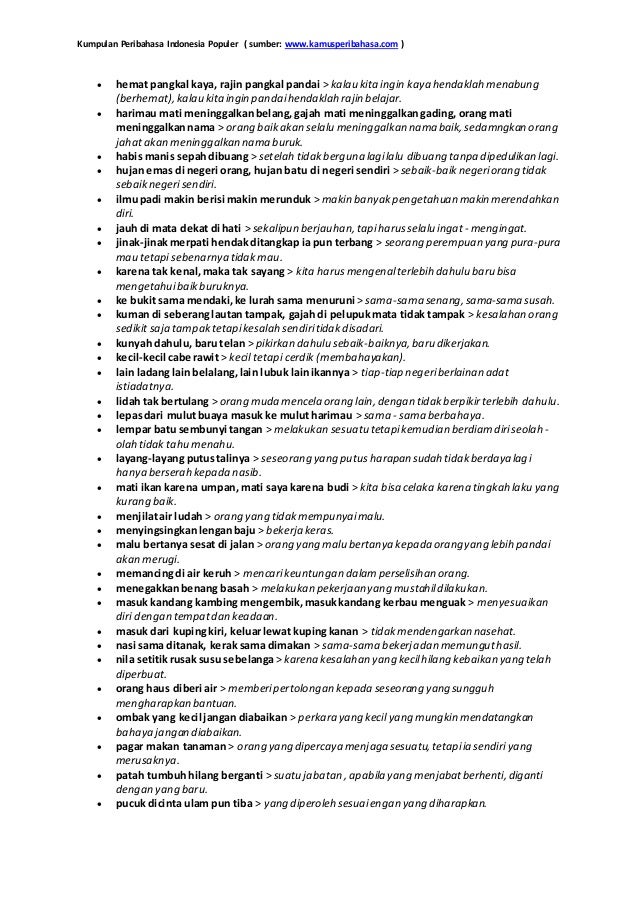 Gratis Download Gambar Kumpulan Peribahasa Indonesia Populer Terkeren oleh Cikimm.com