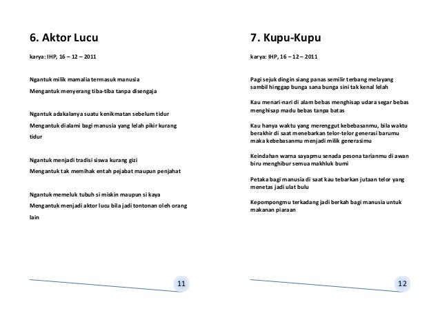Kumpulan Puisi Kacamata