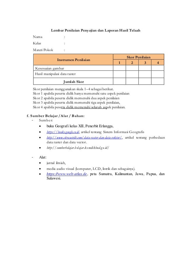 Rpp geografi kelas xii tahun 2015 2016