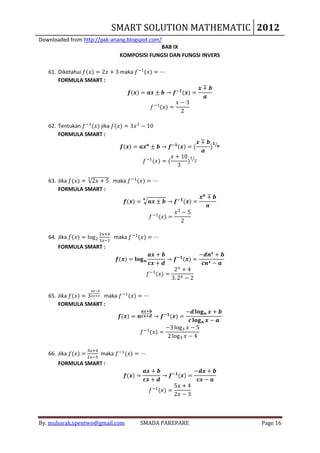 Kumpulan smart solution mathematics by mubarak spentwo | PDF