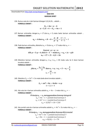 Kumpulan smart solution mathematics by mubarak spentwo | PDF