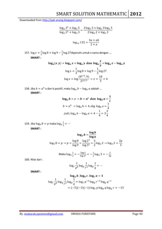 Kumpulan smart solution mathematics by mubarak spentwo | PDF