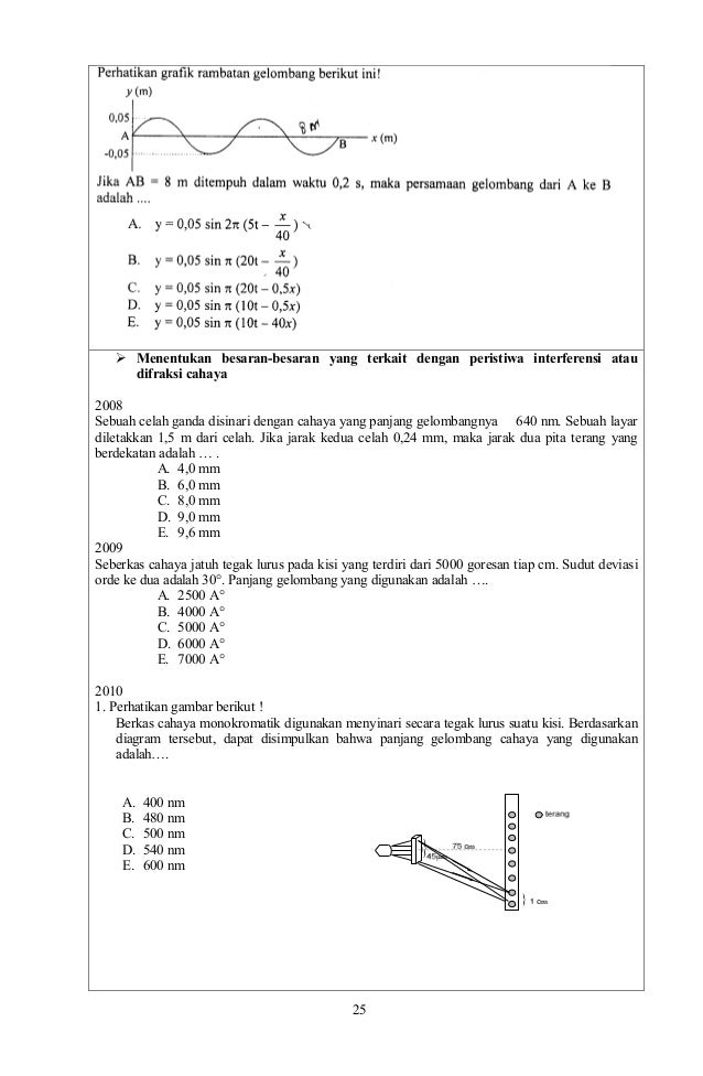 Kumpulan soal soal fisika