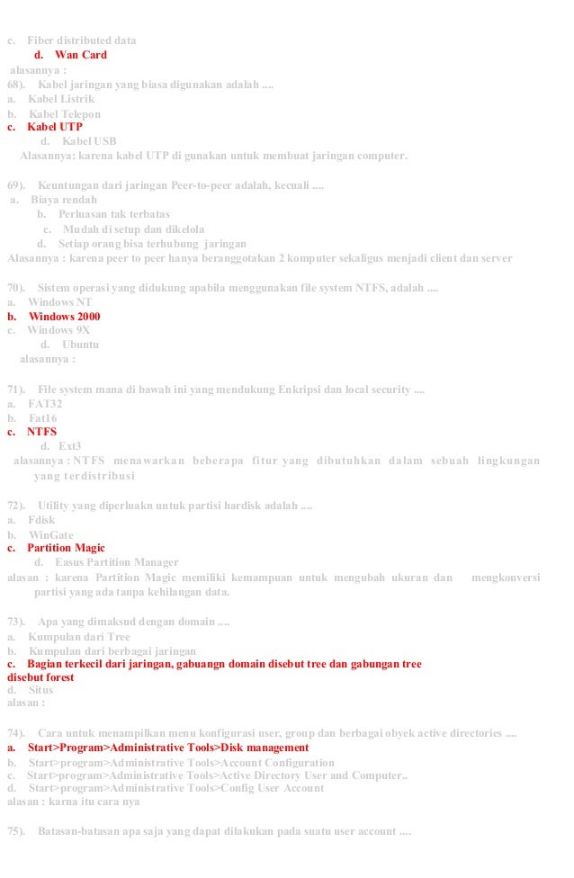 Contoh Soal Dan Jawaban Sistem Dan Pemrograman Contoh Soal Dan Jawaban Sistem Dan Pemrograman