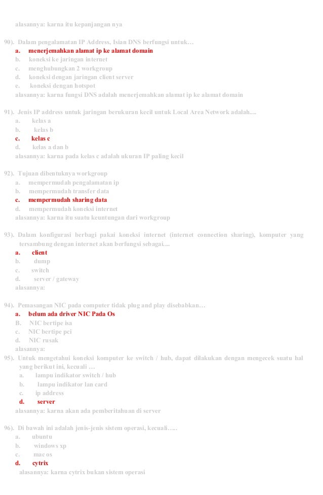 Dalam Pengalamatan Ip Address Isian Dns Berfungsi Untuk - Soal Sekolah