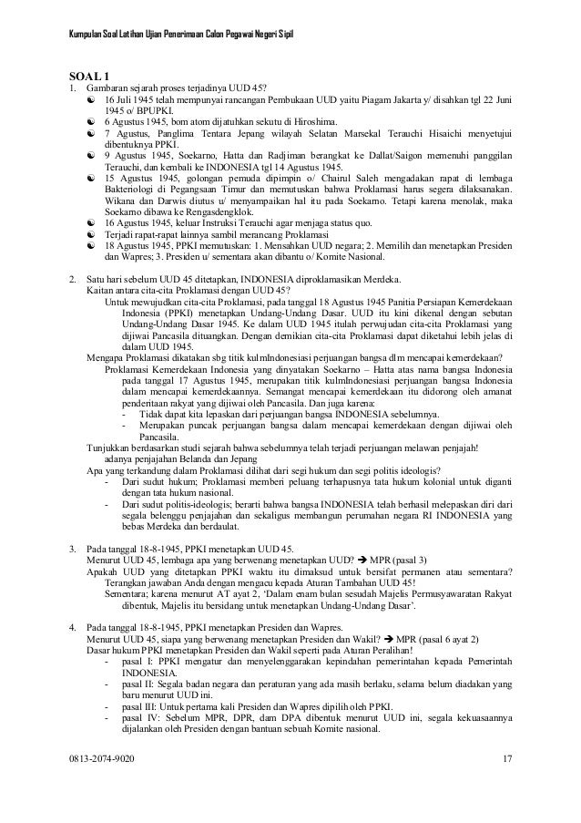 Kumpulan soal cpns