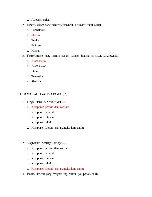 Soal Enzim Dan Jawabannya Ilmusosial Id