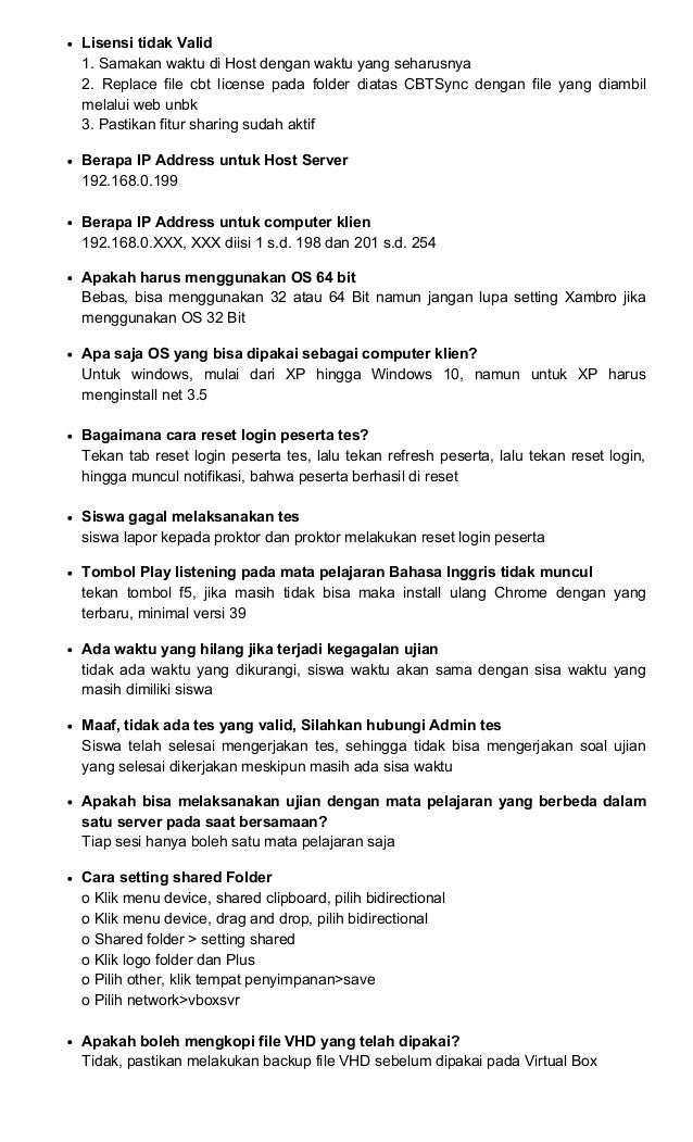 Kumpulan solusi permasalahan unbk jawara cloud
