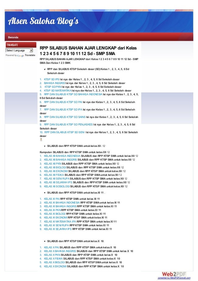 Kumpulasn bahan ajar rpp sekolah