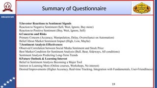 Impact of Sentiment Analysis on Stock Market Investment Decisions | PPTX