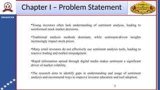 Impact of Sentiment Analysis on Stock Market Investment Decisions | PPTX