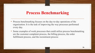 Benchmarking, Introduction, Defination, Reasons, Benefits and types of ...