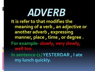 Part of speech | PPTX