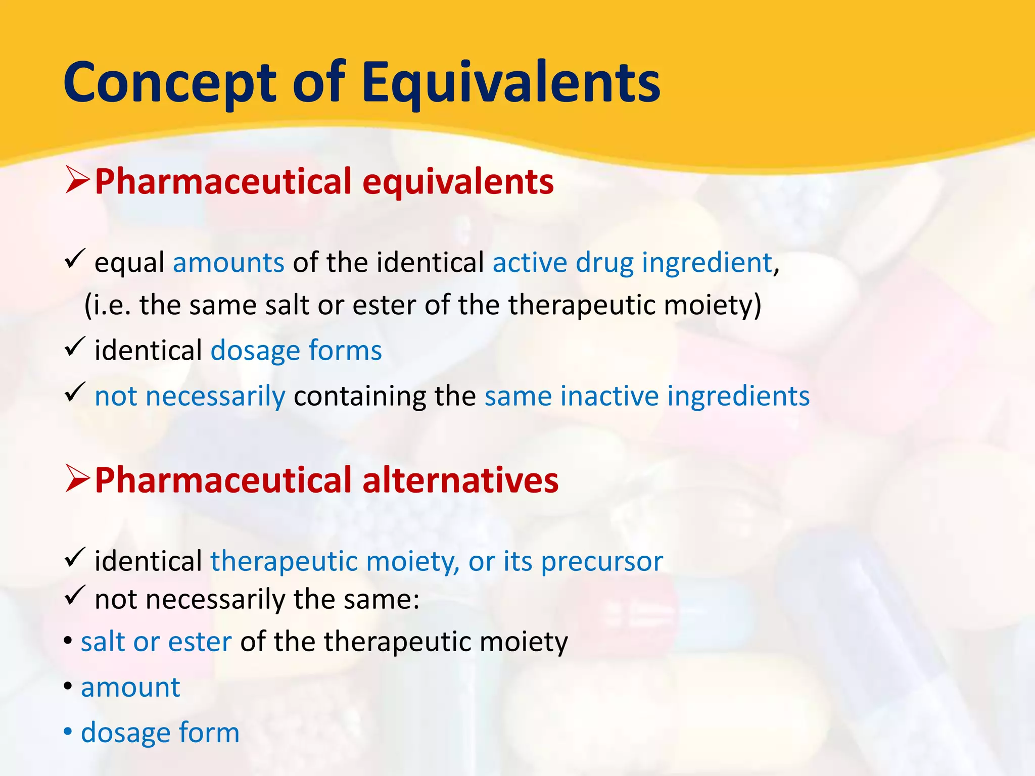 Bioavailability and Bioequivalence Studies | PPTX