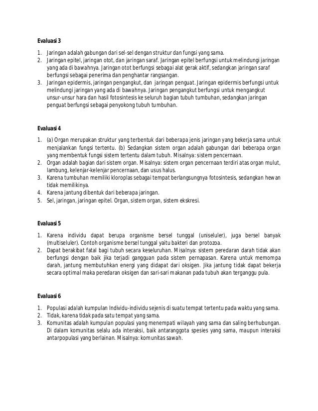 Kunci Jawaban Biologi Sma X
