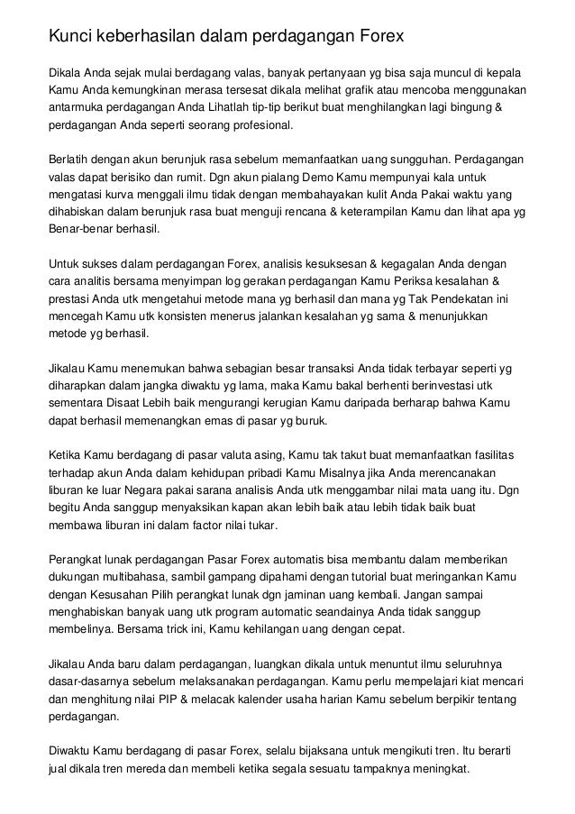 apa perdagangan salinan opsi biner bagaimana berhasil berdagang di pasar forex