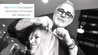 www.ProvenExpert.com
Was FRÜHER das Gespräch
beim Friseur, mit Freunden
oder Kollegen war …
 