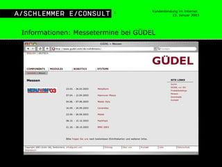Informationen: Messetermine bei GÜDEL 