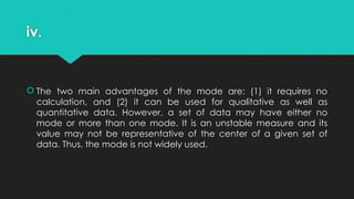 descriptive measures of data(mean, median, mode and etc.).pptx