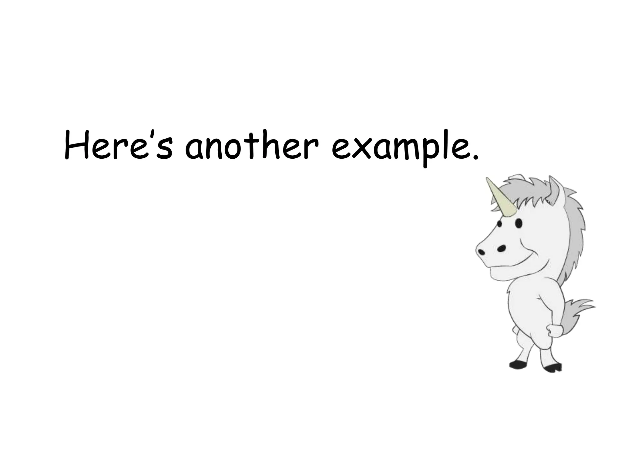 Here’s another example.
 