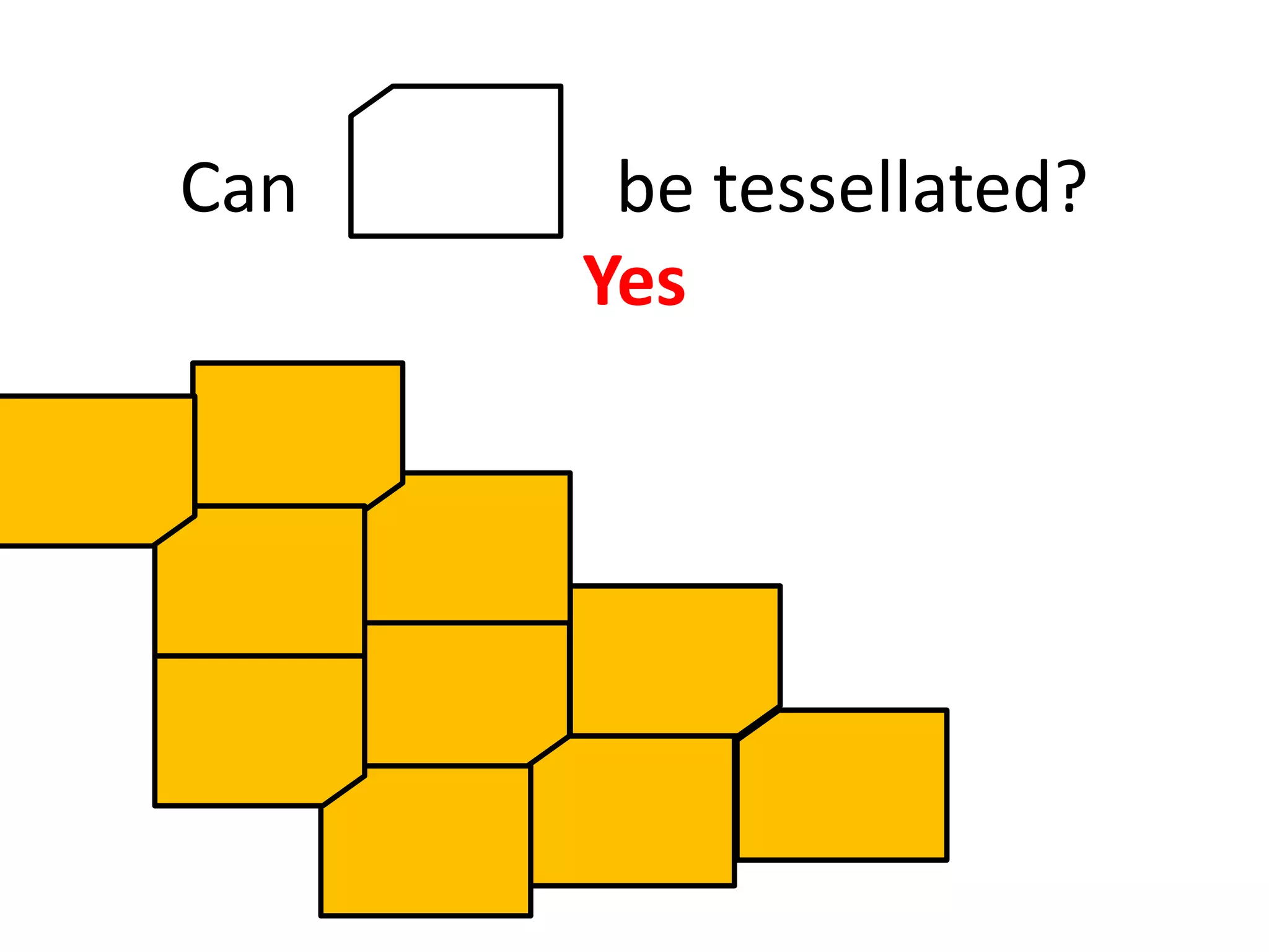 Can    be tessellated?
      Yes
 