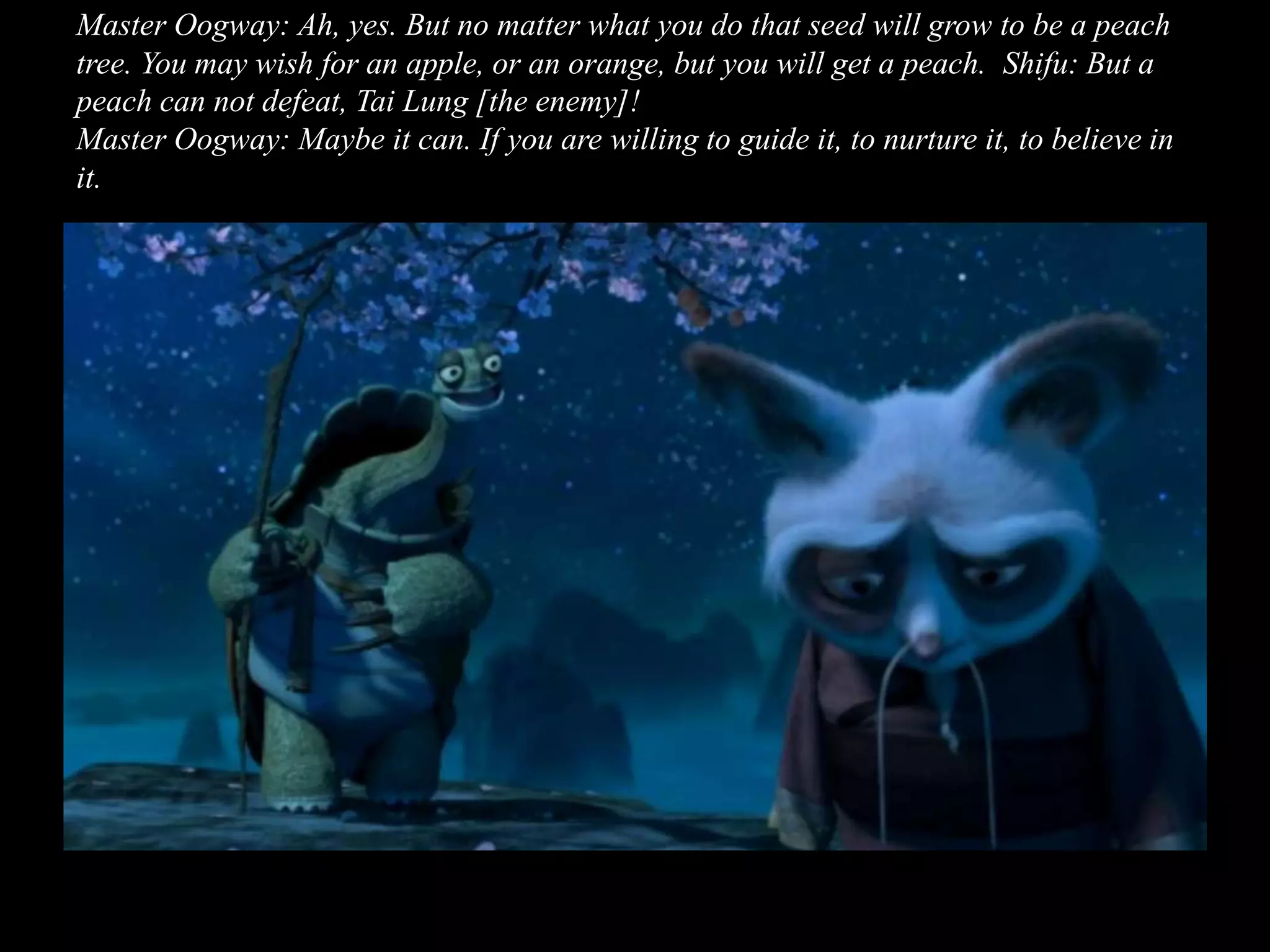Kungfu Panda philosophy