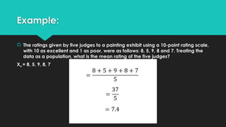 Measures of Central Tendency With Variance and Ranges.pptx