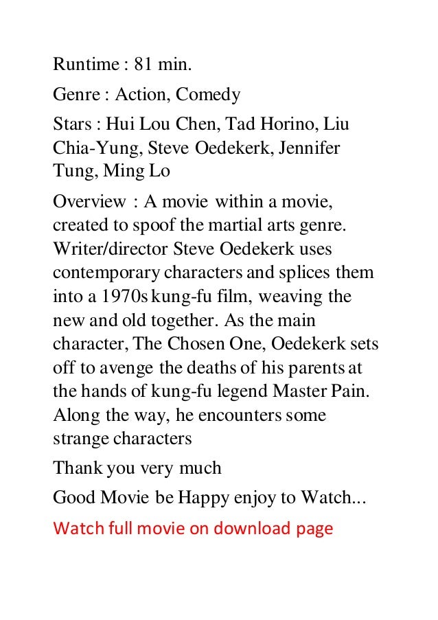 Kung Pow Enter The Fist Stream Kung Pow Enter The Fist Stream