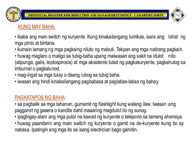 Mga Dapat Gawin Bago Ang Kalamidad - Better Than College