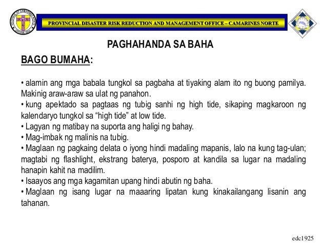 paghahanda sa kalamidad