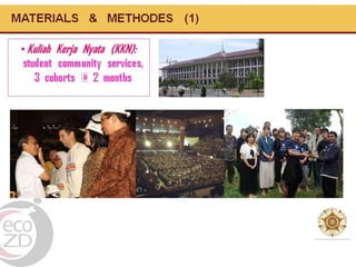 Zoonotic diseases and livestock waste programmes based on peri-urban community empowerment through Kuliah Kerja Nyata (KKN)