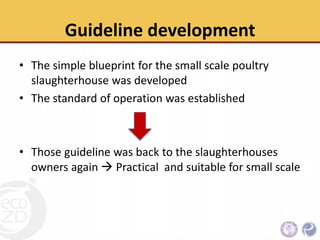 An Integrative approach to sanitary and disease prevention for small scale poultry slaughterhouses in Thailand and Vietnam