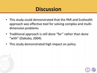 An Integrative approach to sanitary and disease prevention for small scale poultry slaughterhouses in Thailand and Vietnam