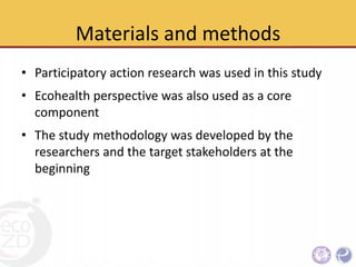 An Integrative approach to sanitary and disease prevention for small scale poultry slaughterhouses in Thailand and Vietnam