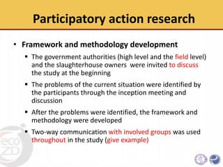 An Integrative approach to sanitary and disease prevention for small scale poultry slaughterhouses in Thailand and Vietnam