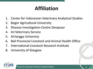 Recommendations for improving vaccination coverage in the Bali dog population