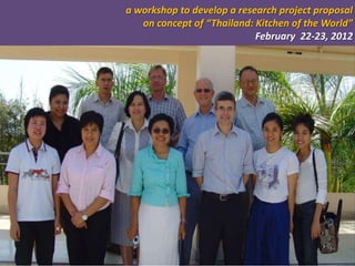 Towards developing a system framework for causes of foodborne disease in Thailand 2003-2011