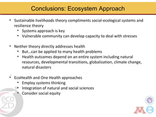 Borderland highlander ethnic minorities of northern Thailand in transition: Livelihoods, livestock, and human health