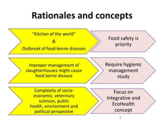 The economic status, hygienic practices and challenges for improvement of small scale poultry slaughterhouses to meet standard poultry slaughterhouse regulation in Northern Thailand