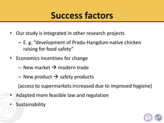 The economic status, hygienic practices and challenges for improvement of small scale poultry slaughterhouses to meet standard poultry slaughterhouse regulation in Northern Thailand