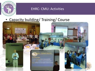 Building ecoHealth capacity in the South East Asia region through resource centres in Thailand and Indonesia