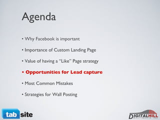 Building Leads with Facebook