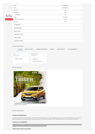 RENAULT TRIBER SERVICE SCHEDULE PDF visual data 7